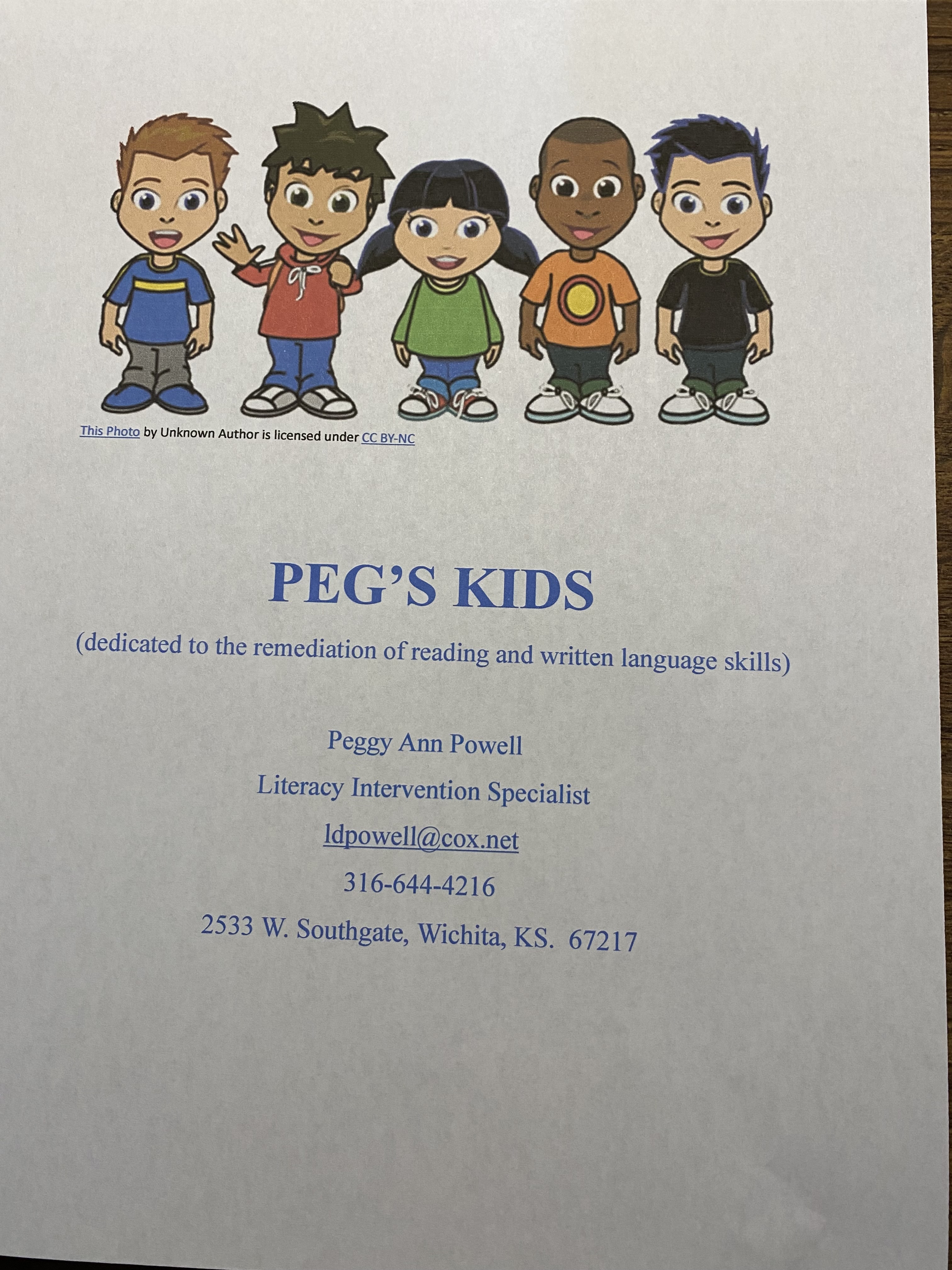 Peg's Kids logo